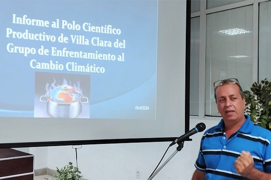 Dr. Guillermo Saura González, coordinador del Grupo de Enfrentamiento al Cambio Climático en Villa Clara.
