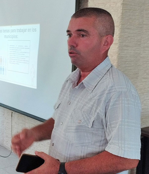 Serguey Martín, miembro del Buró Provincial del Partido en Villa Clara.