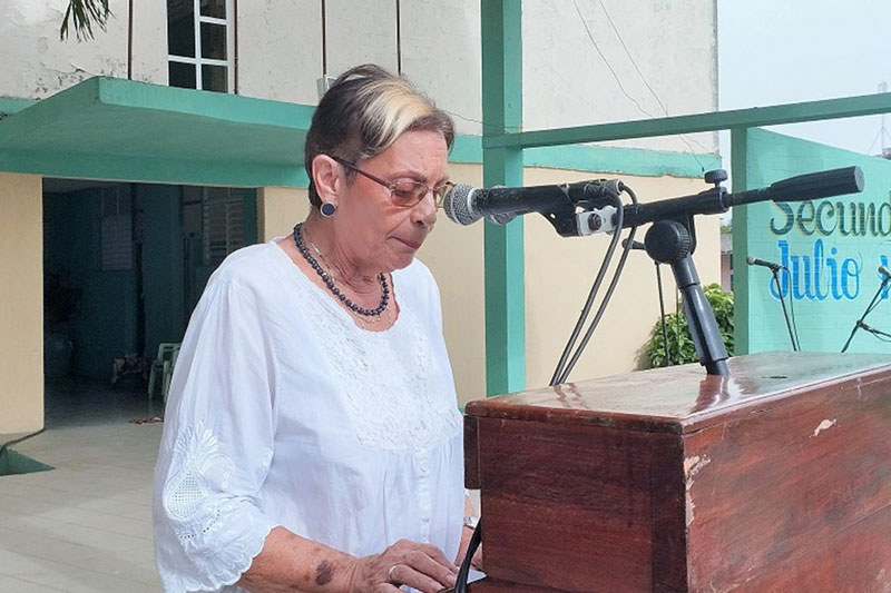 María del Carmen Velasco, delegada del Citma en Villa Clara.