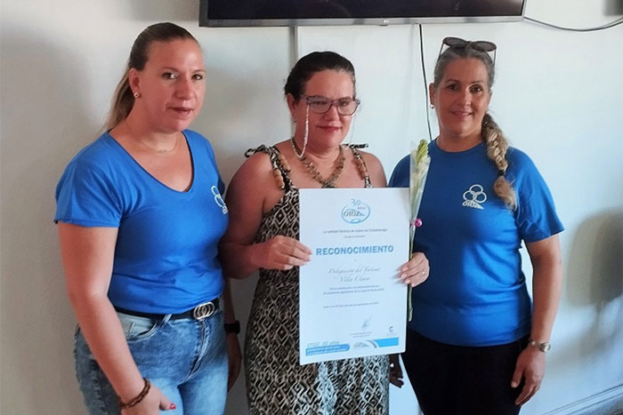 Reconocimiento al Ministerio de Turismo en Villa Clara.