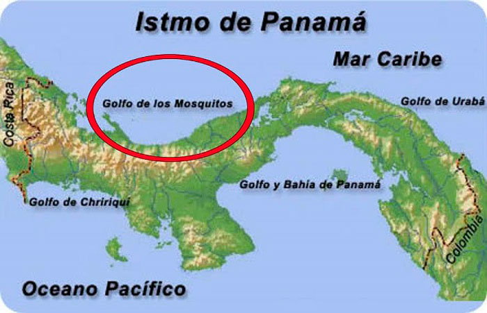 Golfo de los Mosquitos, lugar de formación de ciclones.