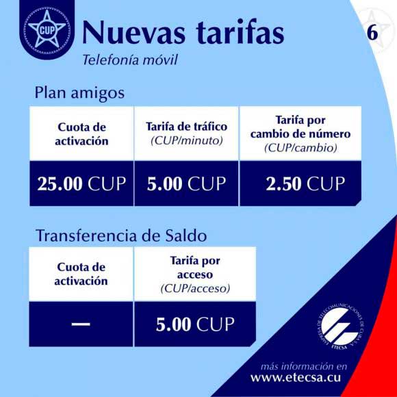 nuevas tarifas nuevas tarifas