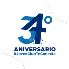 Logo por el aniversario 34 de los Joven Club de Computación y Electrónica.