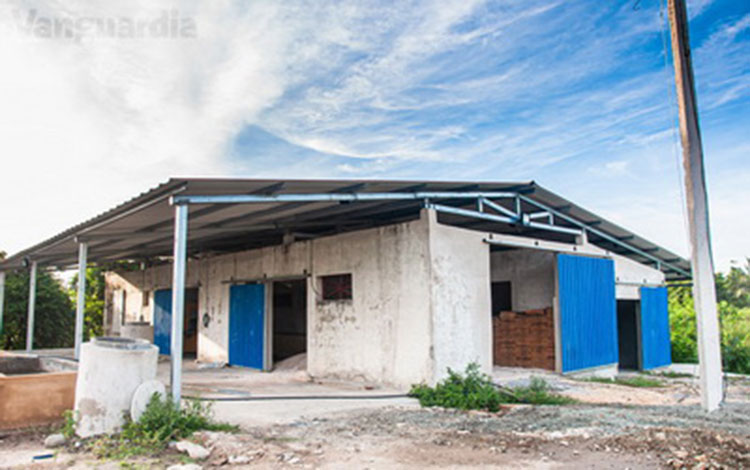 Nave de producción rescatada en la UEB Osvaldo Herrera, de Santa Clara.
