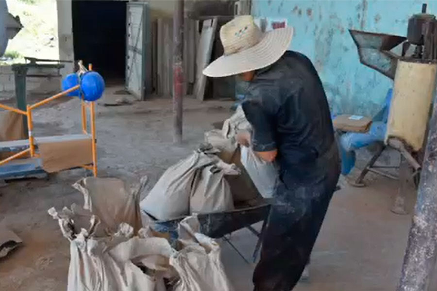 Producción de morteros en una mypime de Villa Clara.