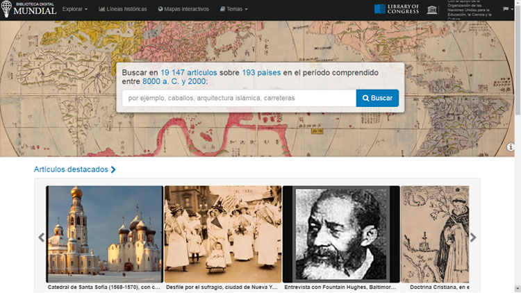 Biblioteca Digital Mundial de la Unesco. Biblioteca Digital Mundial de la Unesco.