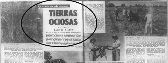 Reportaje interpretativo que apareció en Bohemia, el 21 de abril de 1957, modelo de género en estudios de periodismo. (Fotocopia: Luis Machado Ordetx). Reportaje interpretativo que apareció en Bohemia, el 21 de abril de 1957, modelo de género en estudios de periodismo. (Fotocopia: Luis Machado Ordetx).