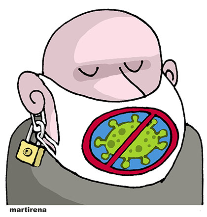 Nasobucarte, caricatura de Martirena Nasobucarte, caricatura de Martirena