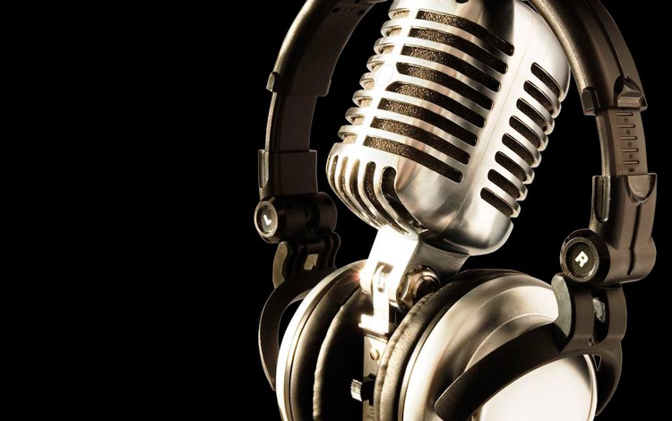 micrófono de radio