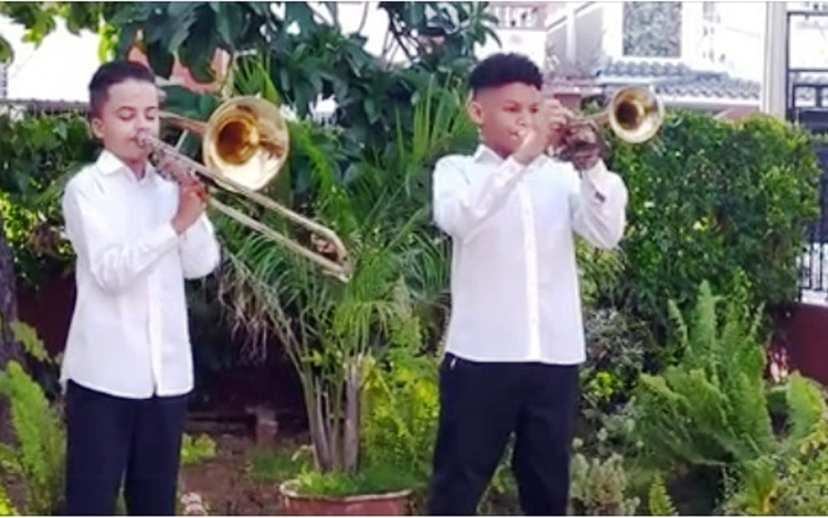 Niños músicos participan en el 25 Festival A Tempo con Caturla de Música de Cámara. Niños músicos participan en el 25 Festival A Tempo con Caturla de Música de Cámara.