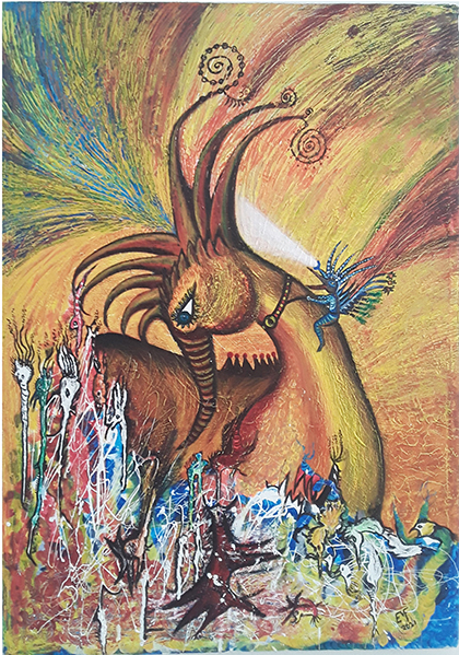 Obra de Marvelys Marrero ganadora del primer premio en el XXVII Salón de Arte Popular. Obra de Marvelys Marrero ganadora del primer premio en el XXVII Salón de Arte Popular.