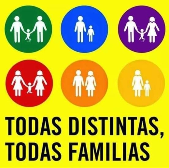 Cartel sobre las familias.
