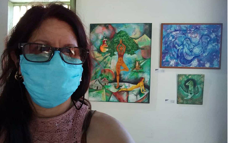Pintora villaclareiña Betzi Arias integra la exposición colectiva titulada Ante nuestros ojos: Arte y pandemia.