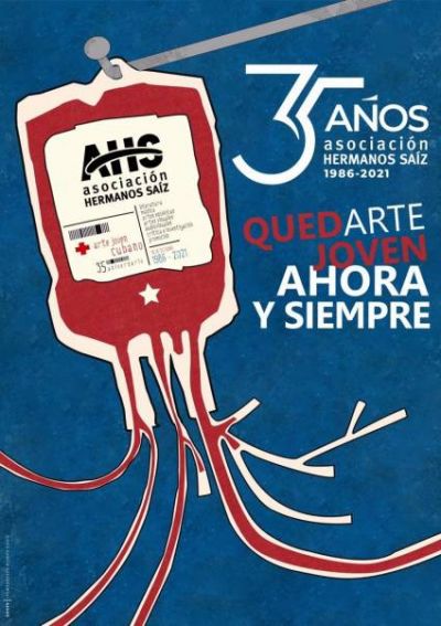Cartel por el aniversario 35 de la Asociación Hermanos Saí­z.
