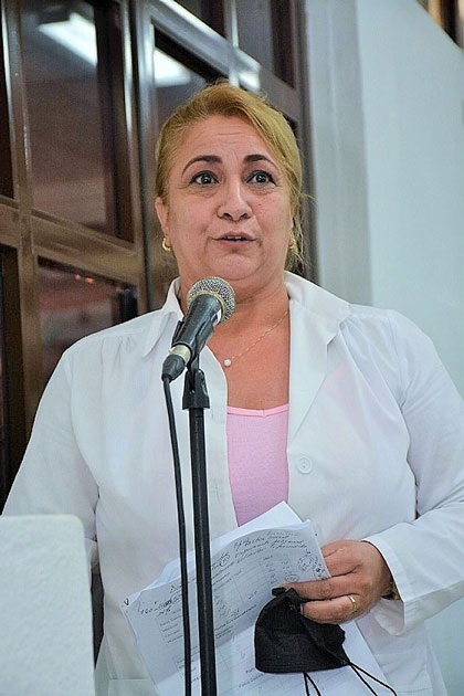 Doctora Dania Rosa Alvelo, directora de Salud en el municipio de Santo Domingo. Doctora Dania Rosa Alvelo, directora de Salud en el municipio de Santo Domingo.