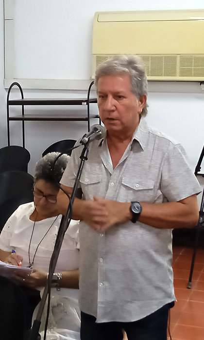 Jorge Gómez Gutiérrez, miembro de la Uneac en Villa Clara.
