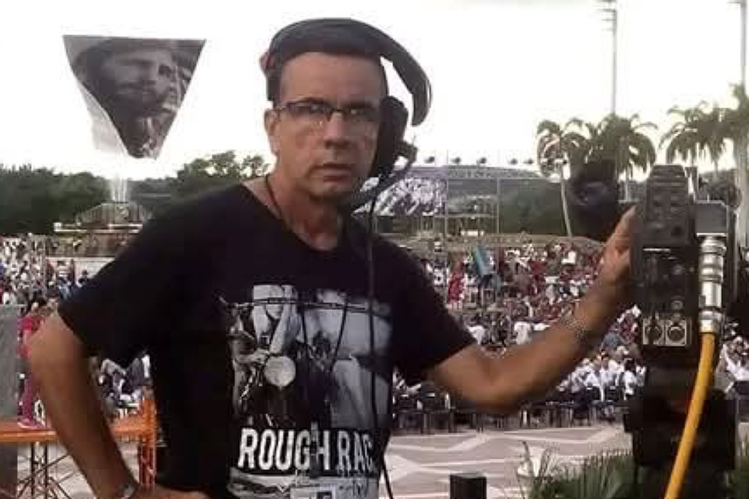 Raúl Alfonso, camarógrafo de Telecubanacán, fallecido el 30 de julio de 2025.