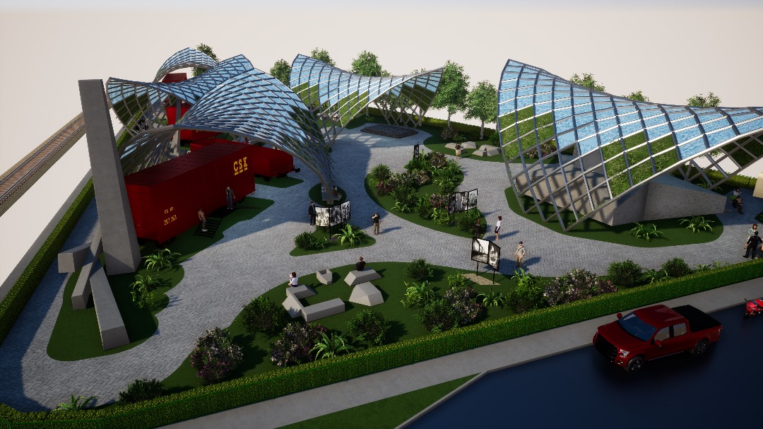 Vista general del proyecto para el Museo Sitio Acción contra el Tren Blindado.