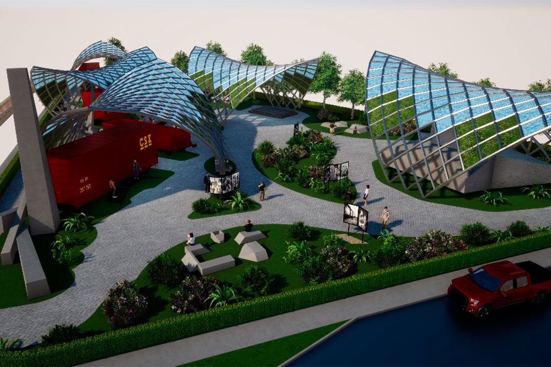 Vista general del proyecto para el Museo Sitio Acción contra el Tren Blindado.
