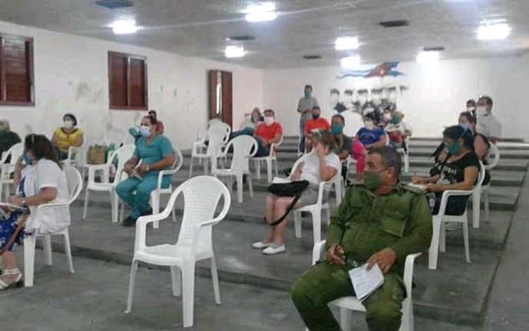 Reunión del Consejo de Defensa Municipal de Ranchuelo, Villa Clara. Reunión del Consejo de Defensa Municipal de Ranchuelo, Villa Clara.