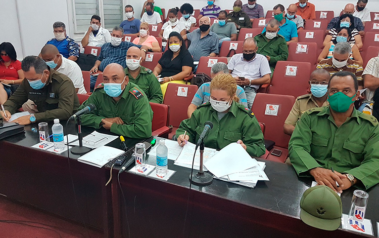 Consejo de Defensa Provincial de Villa Clara el 14 de septiembre de 2020.