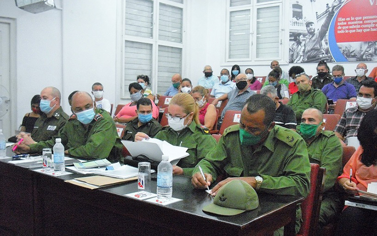 Consejo de Defensa Provincial de Villa Clara el 5 de octubre de 2020.