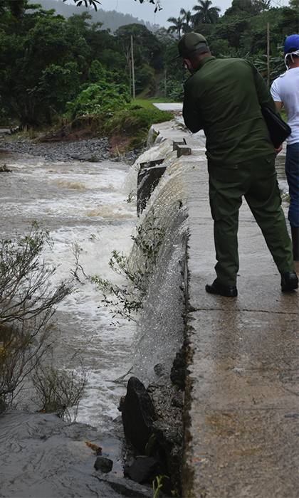 Puente de Pretiles, afectado por las lluvias asociadas a la tormenta tropical Eta. Puente de Pretiles, afectado por las lluvias asociadas a la tormenta tropical Eta.