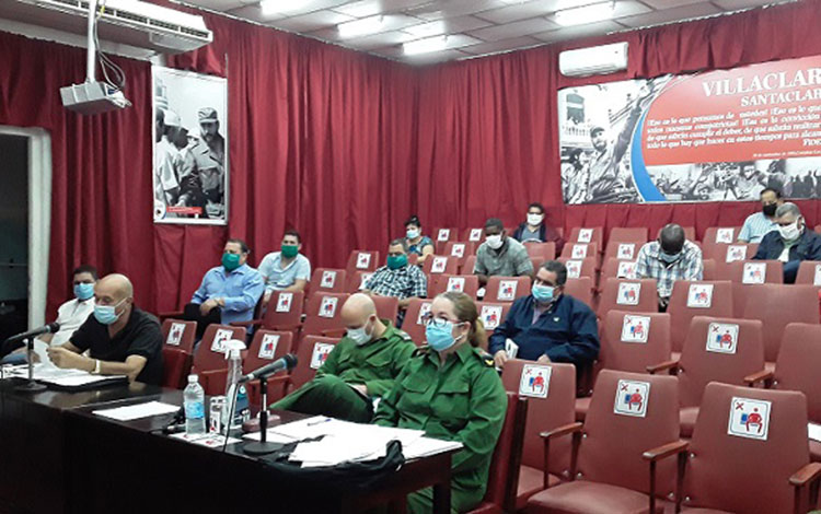 Reunión del Consejo de Defensa de Villa Clara.