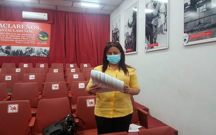 Doctora Gretza Sánchez Padrón,  directora provincial de Salud Pública en Villa Clara.