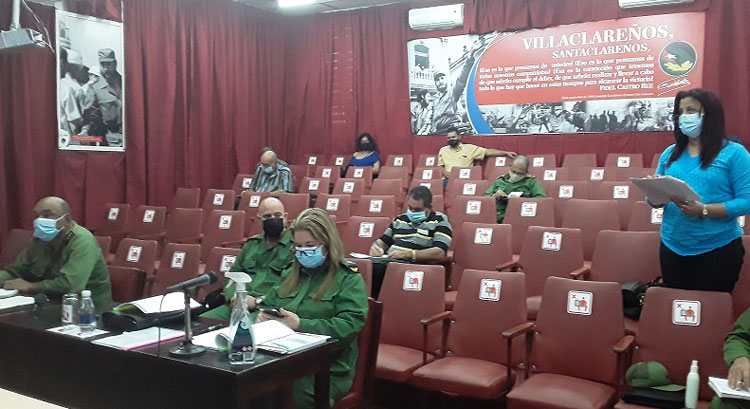 Reunión del Consejo de Defensa de Villa Clara.