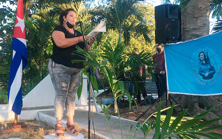 Mayelín Díaz Rodríguez, secretaria general de la Federación de Mujeres Cubanas en Villla Clara.