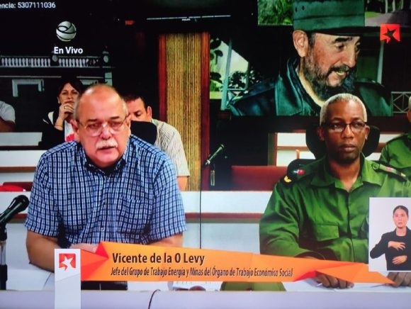 Vicente de la O, jefe del grupo de trabajo de Energía y Minas.