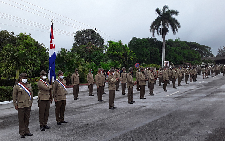 Acto por el aniversario 64 de las Fuerzas Armadas Revolucionarias.