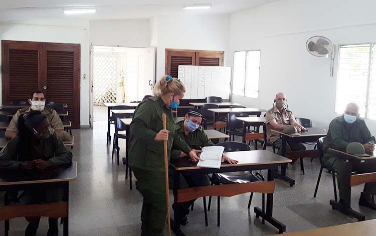  La preparación de oficiales y cuadros constituye la esencia de la Escuela Provincial de Preparación para la Defensa «Comandante Andrés Cueva Heredia», de Villa Clara. (Foto: Francisnet Díaz Rondón)