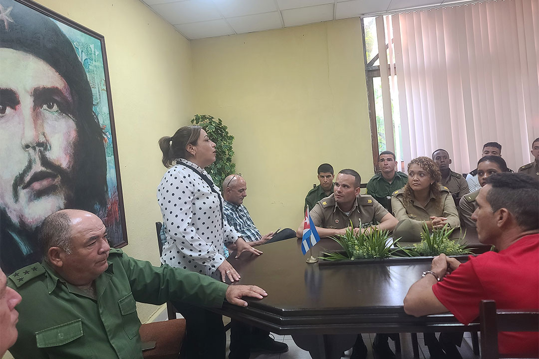 Susely Morfa González, miembro del Comité Central del Partido Comunista de Cuba y primera secretaria en Villa Clara, dialogó con los jóvenes acerca de la provincia y sus programas priorizados en este momento.