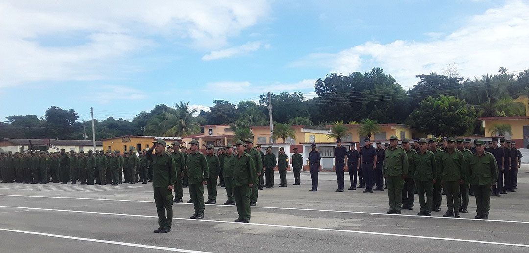 Ceremonia de inicio del Año de Preparación para la Defensa en la Región Militar Villa Clara.