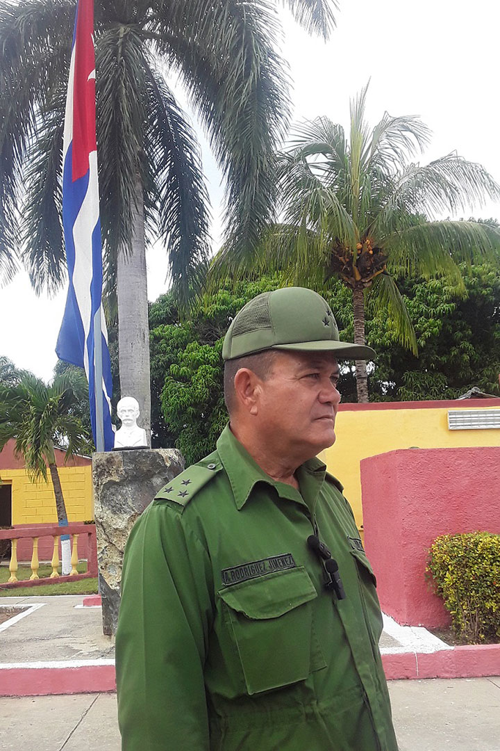 Coronel Antonio Rodríguez Jiménez, jefe de Estado Mayor de la Región Militar Villa Clara.