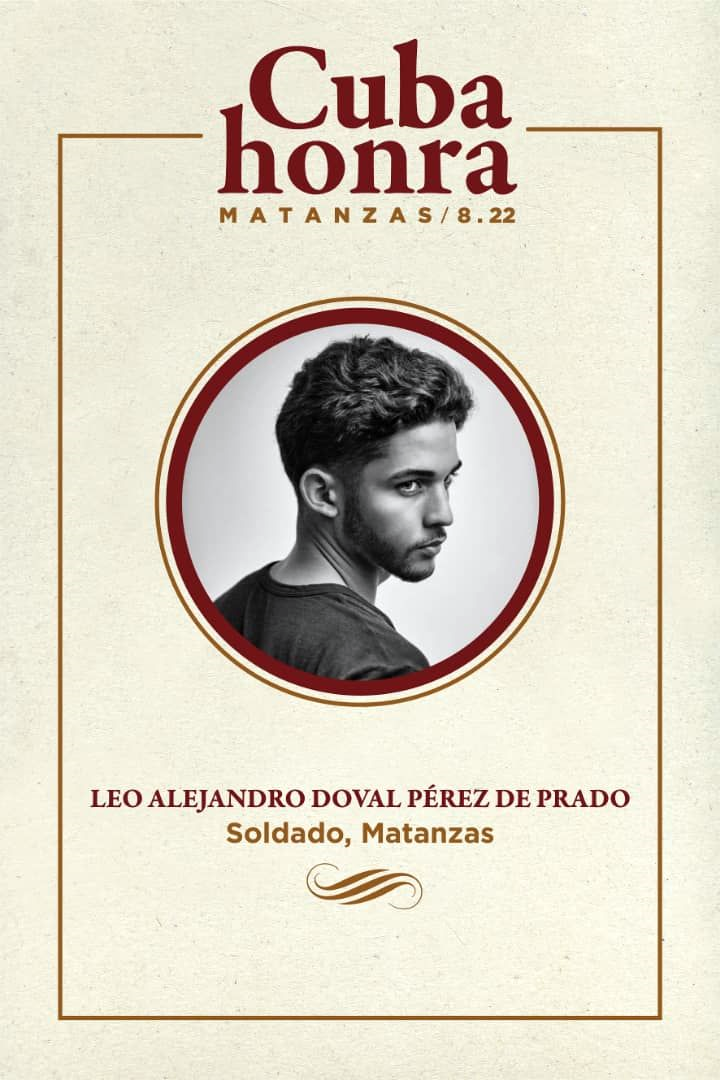 Leo Alejandro Doval, víctima del incendio en la Base de Supertanqueros de Matanzas. Leo Alejandro Doval, víctima del incendio en la Base de Supertanqueros de Matanzas.