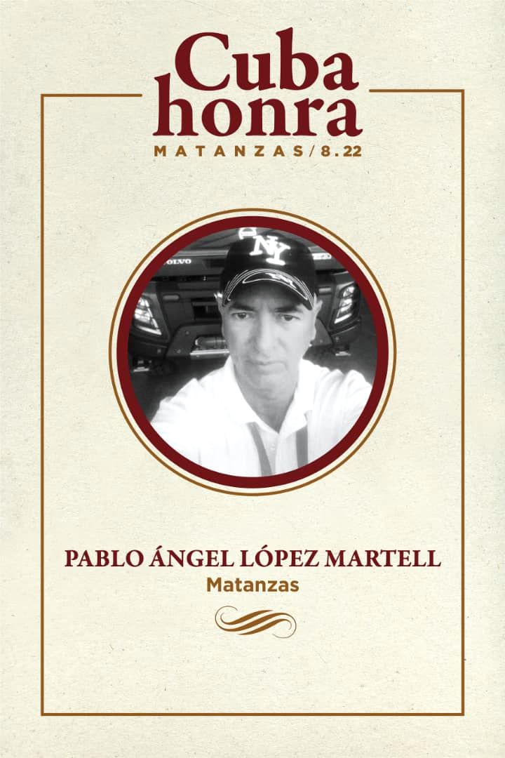 Pablo íngel López, víctima del incendio en la Base de Supertanqueros de Matanzas. Pablo íngel López, víctima del incendio en la Base de Supertanqueros de Matanzas.