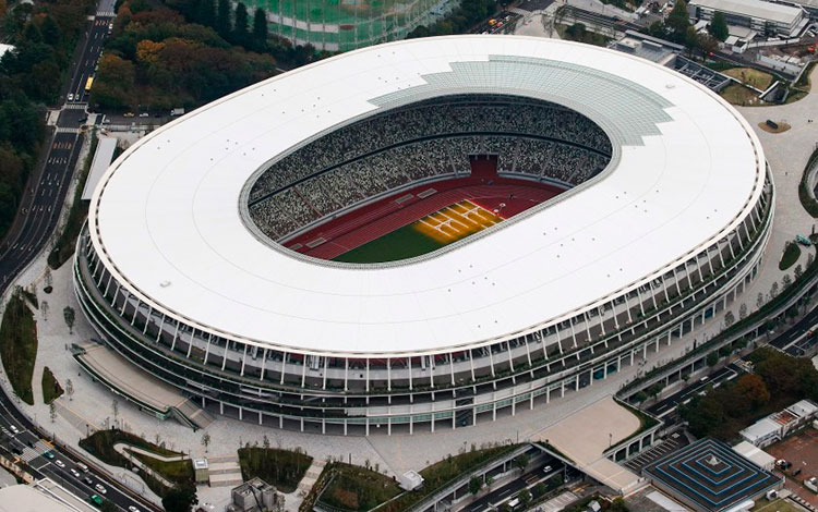 Estadio Nacional de Tokio, sede de los Juegos Olímpicos. Estadio Nacional de Tokio, sede de los Juegos Olímpicos.