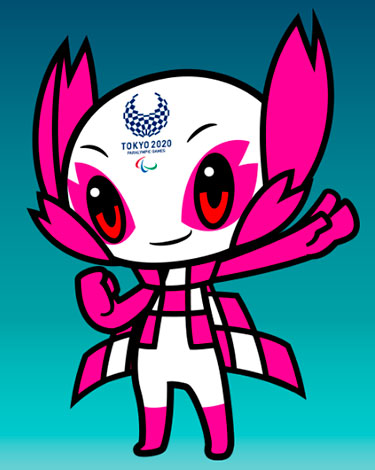 Mascota de los Juegos Paralímpicos de Tokio 2021. Mascota de los Juegos Paralímpicos de Tokio 2021.