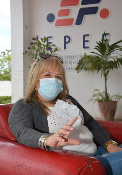 Doctora Marta Marí­a Reguera, directora del Centro Provincial de Medicina Deportiva de Villa Clara.