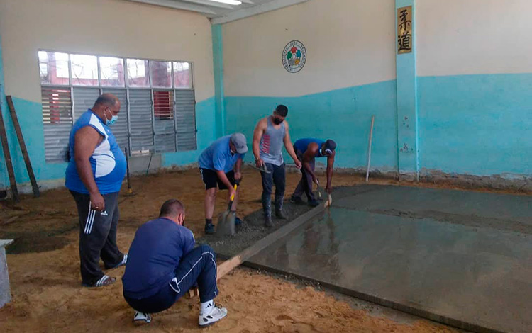 Gimnasio de judo de la EIDE Héctor Ruiz, de Villa Clara.