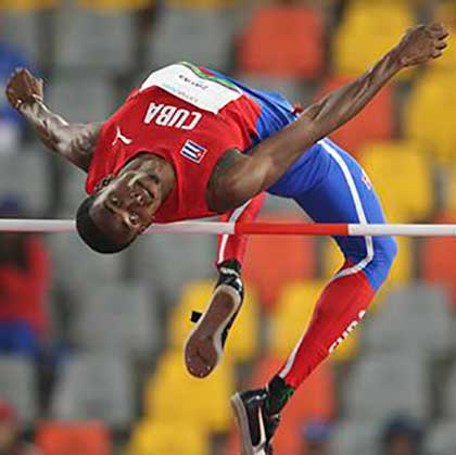 Luis Enrique Zayas, atleta cubano, no clasifica en el salto de altura. Luis Enrique Zayas, atleta cubano, no clasifica en el salto de altura.