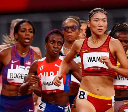 Rose Mary Almanza, de Cuba, en la semifinal de los 800 m en Tokio 2020. Rose Mary Almanza, de Cuba, en la semifinal de los 800 m en Tokio 2020.