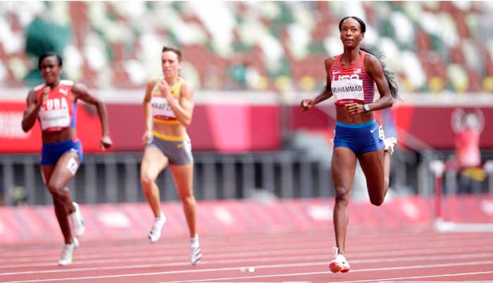 Cubana Zurian Hechavarría en heat clasificatorio de los 400 m con vallas, en Tokio 2020. Cubana Zurian Hechavarría en heat clasificatorio de los 400 m con vallas, en Tokio 2020.