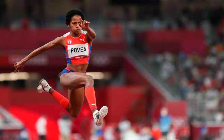 Liadagmis Povea. quinta en triple salto, en Tokio 2020. Liadagmis Povea. quinta en triple salto, en Tokio 2020.
