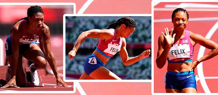 Allyson Félix, atleta de Estados Unidos. Allyson Félix, atleta de Estados Unidos.