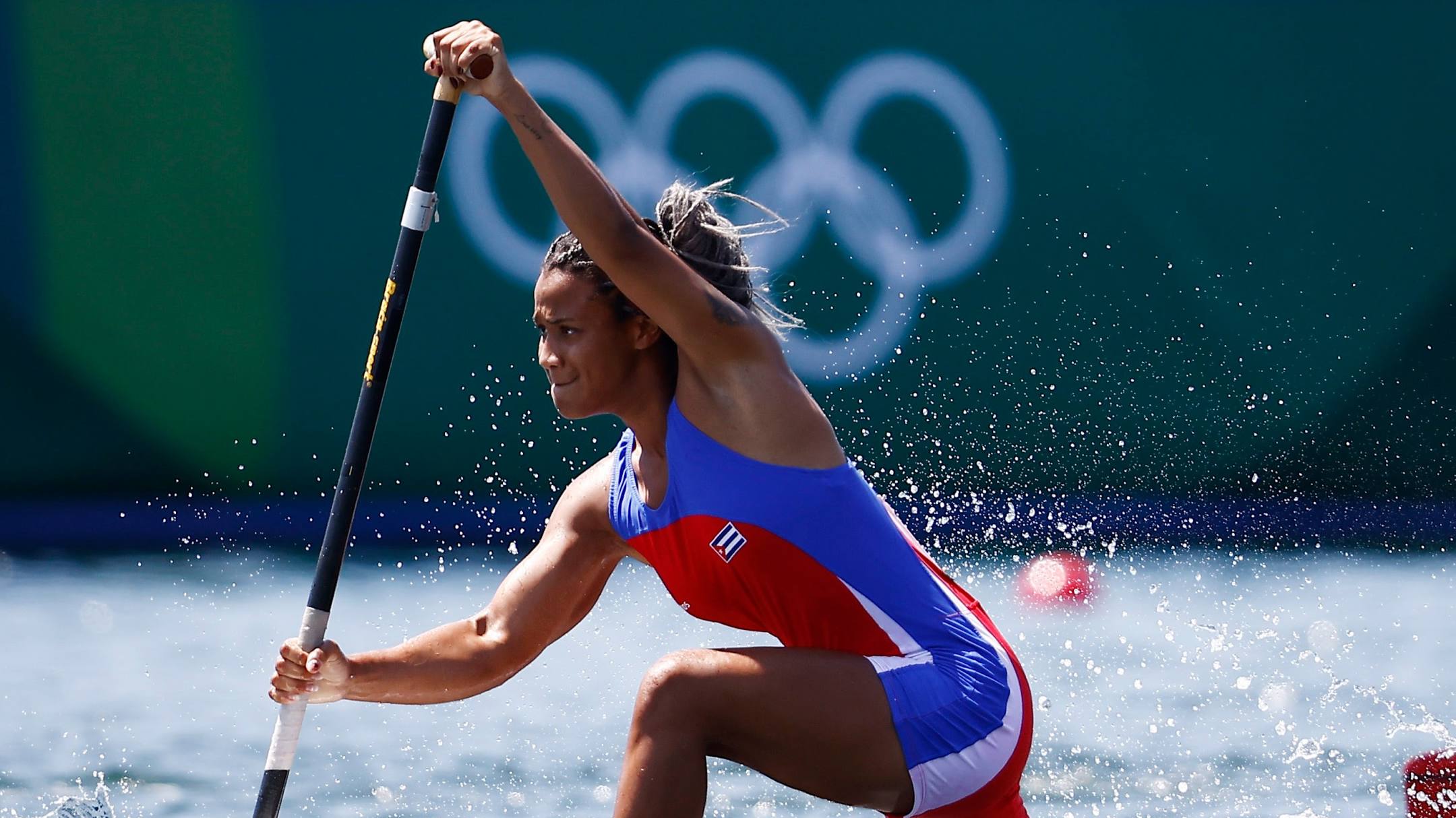 Khaterin Nuevo, de canotaje, la atleta más joven de la delegación cubana. Khaterin Nuevo, de canotaje, la atleta más joven de la delegación cubana.