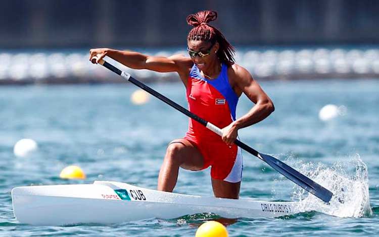 Yarisleydis Cirilo, canoísta cubana, en Tokio 2020. Yarisleydis Cirilo, canoísta cubana, en Tokio 2020.